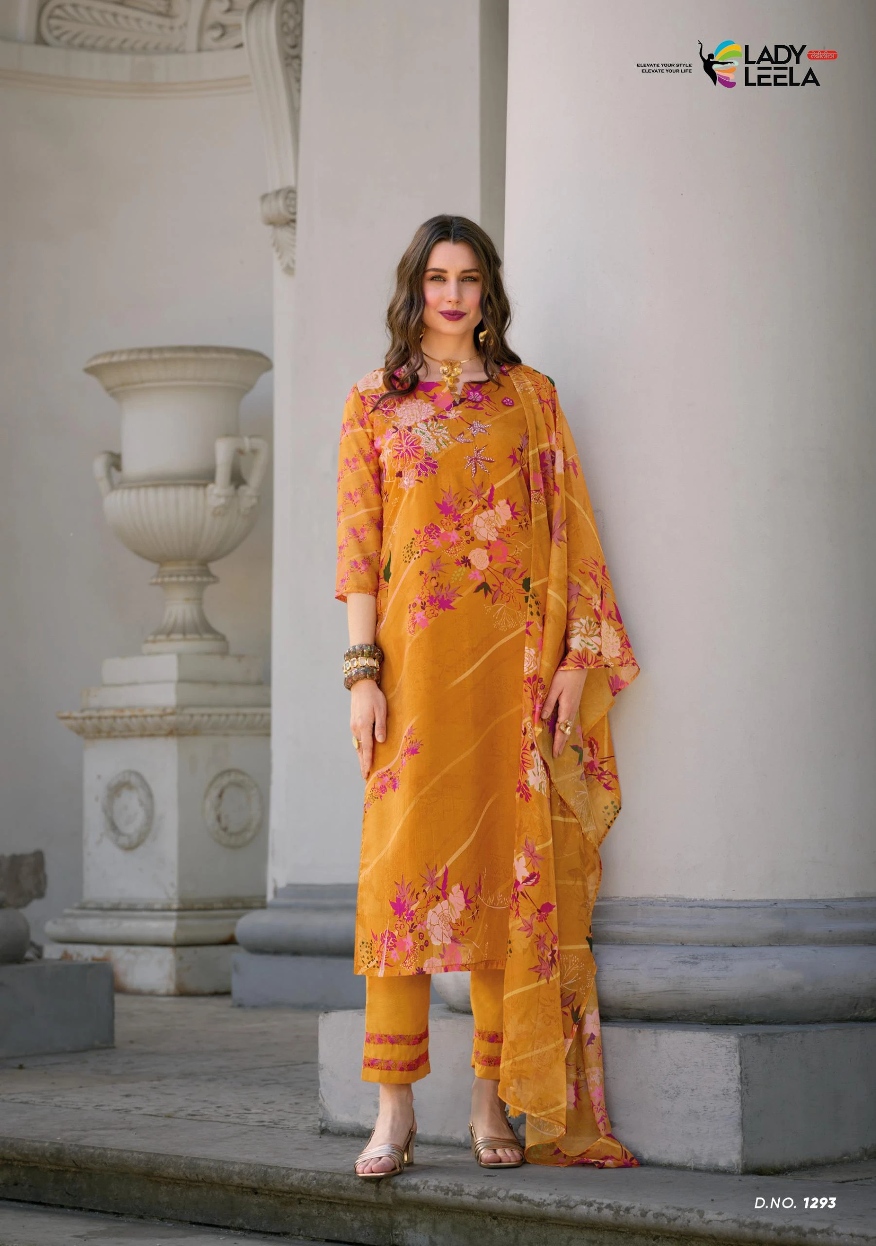 Lady Leela Rubina 2 Organza Wholesale Readymade Salwar Suit Catalog — Wholesale Readymade Suit, Lady Leela wholesale from Surat - Gallery Image 2